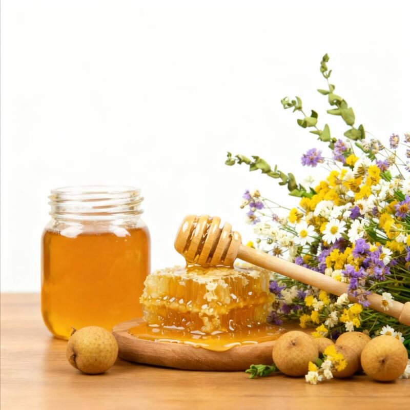 Versatile Blossom Honey from Chiang Mai with a natural light amber color